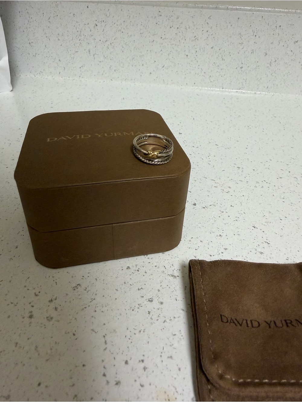 David Yurman crossover band ring